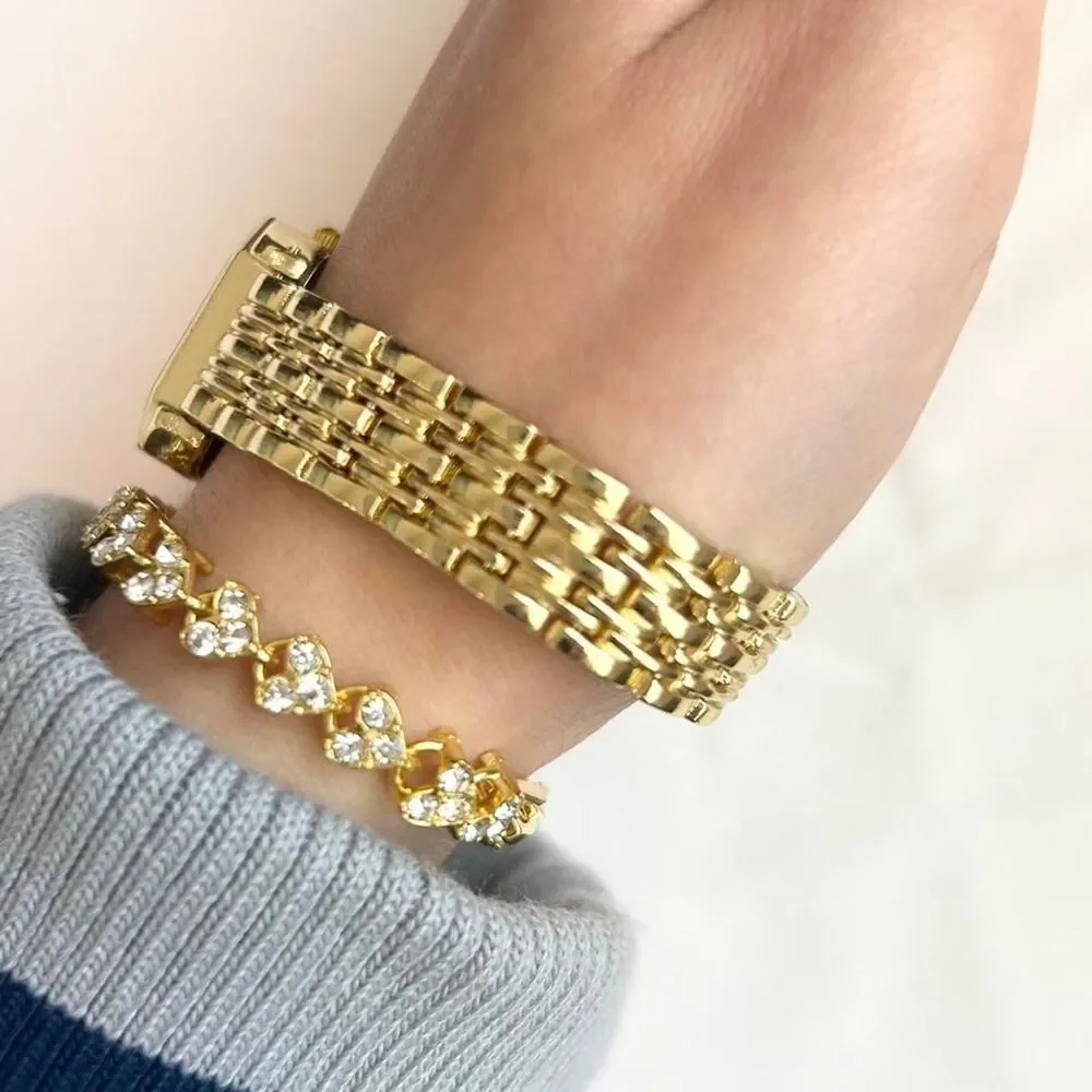 Vintage Inspired Luxury Gold Tone Watch